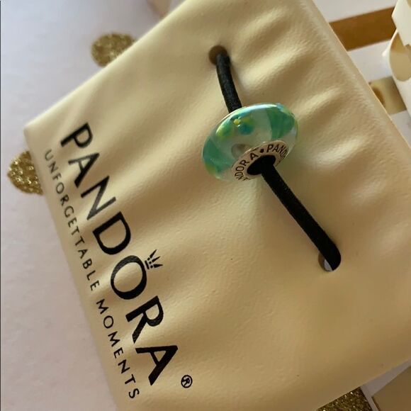 PANDORA Murano Glass Charm Authentic Flowers - Picture 7 of 9